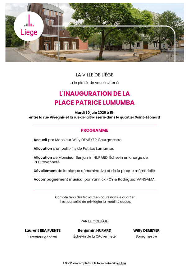 Inauguration Place Patrice Lumumba Liège